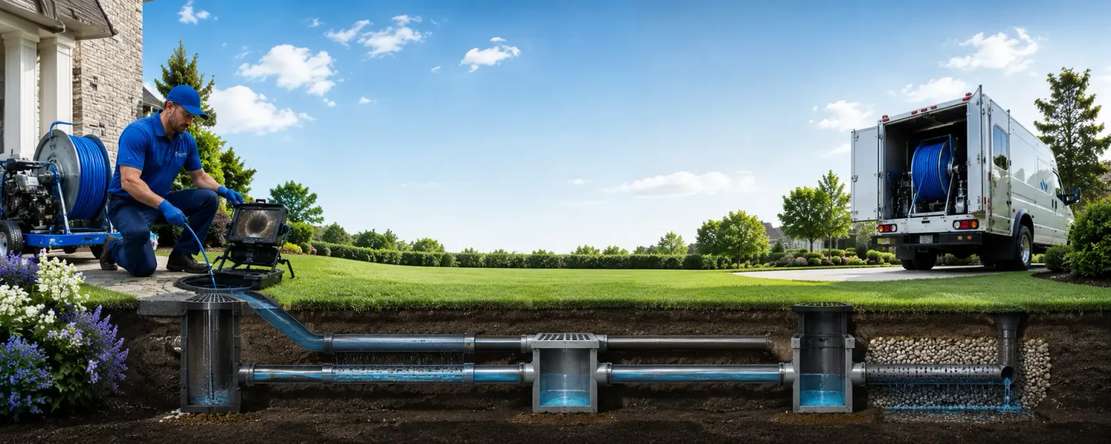 Outdoor drain cleaning information for Manter, KS